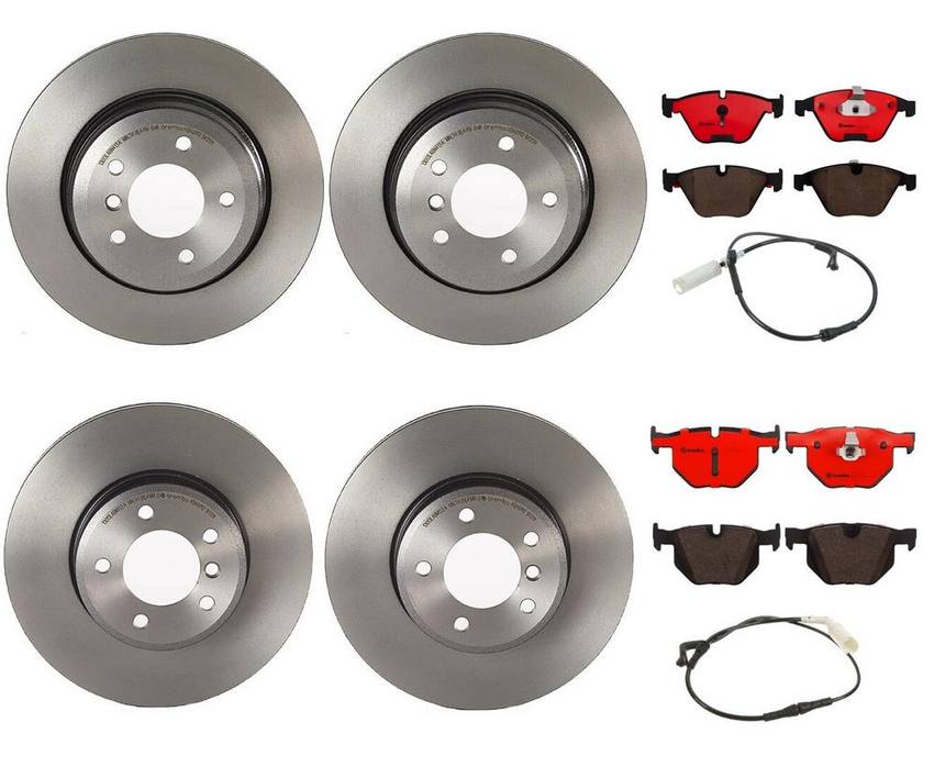 Brembo Brake Pads and Rotors Kit - Front and Rear (324mm/320mm) (Ceramic)